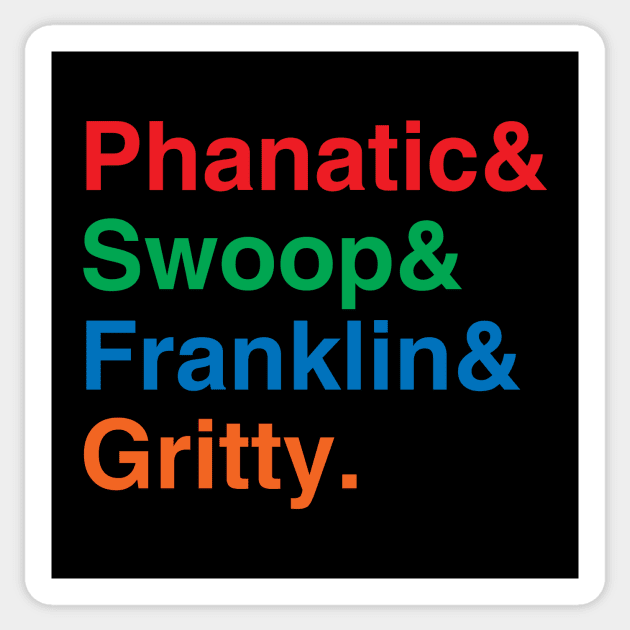 Philly Mascots List Sticker by GloopTrekker